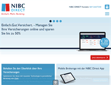 Tablet Screenshot of nibcdirect.de